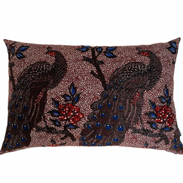 Idah peacock red kingsize pude 60x90 cm