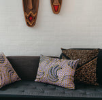 Isolo pude batik brown 50x50 cm - mumutane