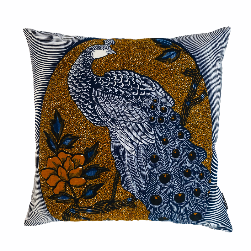 Isolo peacock stripe pude 50x50 cm