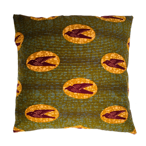 Isolo bordeaux bird pude 50x50 cm